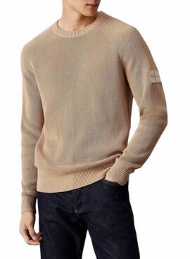 Pullover Calvin Klein Jeans Easy in Beige für herren