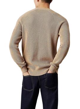 Pullover Calvin Klein Jeans Easy in Beige für herren