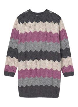 Kleid Mayoral Tricot lila für mädchen