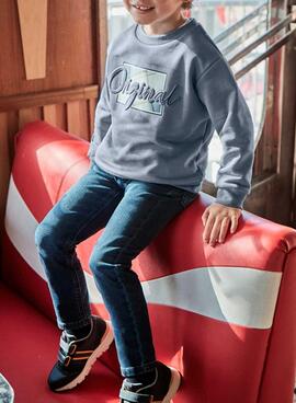 Sweatshirt Mayoral Embossed grau für jungen
