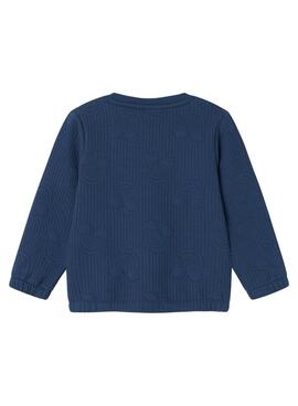Sweatshirt Name It Karolina in Marineblau für mädchen