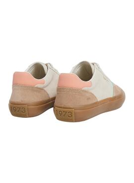 Turnschuhe Pepe Jeans Travis Retro Weiß für frauen