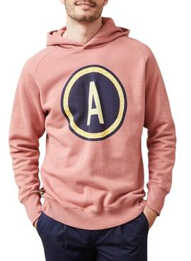 Pullover Altonadock Circle Hoodie koralle für männer