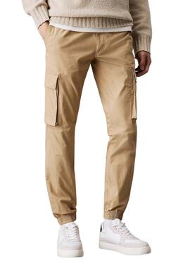 Hose Calvin Klein Jeans Cargo beige für männer