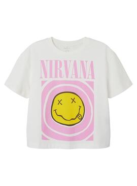 T-Shirt Name It Nirvana weiß