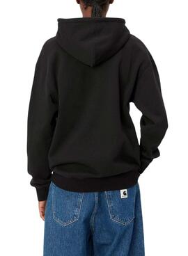 Hoodie Carhartt Kapuzenlogo Schwarz für frauen