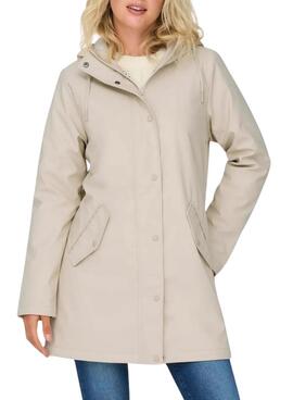 Regenjacke Only Sally beige für frauen