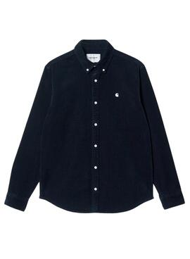 Hemd Carhartt Madison Cord Marineblau für männer