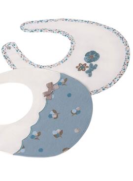 Set aus 2 Lätzchen Mayoral Polarblau für Baby