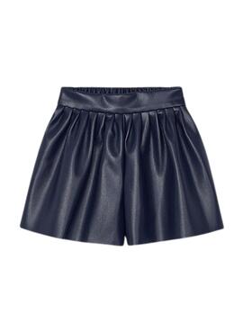Shorts Mayoral Kunstleder Marineblau für mädchen