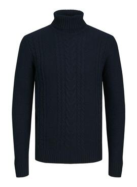 Pullover Jack and Jones Graig Rollkragen Marine für Männer