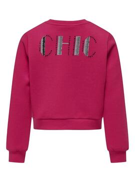 Sweatshirt Only Mayra Rosa für mädchen