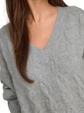 Pullover Only Jeanett Grau für Frauen