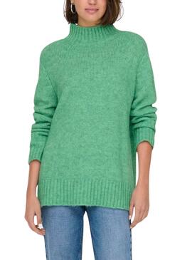 Pullover Only Aya Grün Rollkragen für Frauen