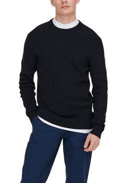Pullover Only and Sons Phil Marineblau für männer