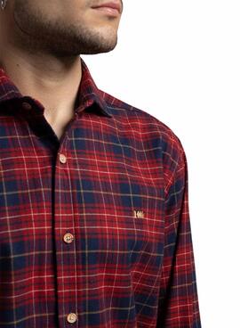 Hemd Klout Tartan Scharlachrot für Männer