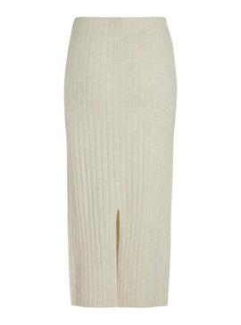 Rock Vila Vimiraz beige für Damen