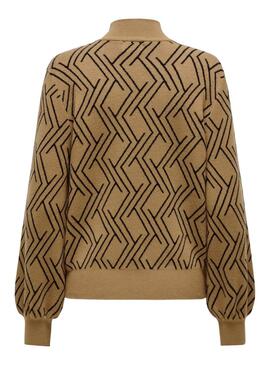 Jersey Only Lanny Jacquard Kamel für Frauen.