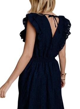 Kleid Naf Naf Barbara Marine für Damen