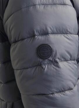 Jack and Jones gesteppte Esprint graue Jacke für Männer