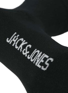 Drei Paar schwarze Jack and Jones Socken für Herren.