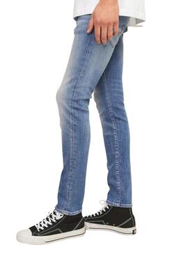 Jeans Jack and Jones Glenn Fox in blauem Waschton für Herren.