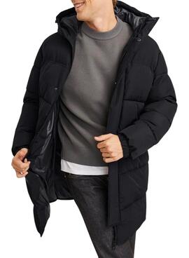 Gepolsterter Mantel Jack and Jones Bradley Schwarz für Herren.
