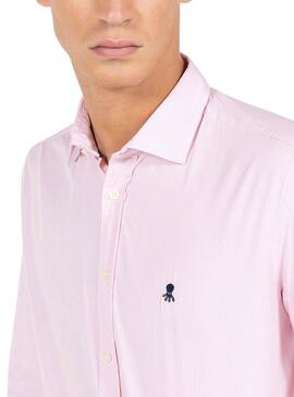Hemd El Pulpo Microraya rosa für Herren