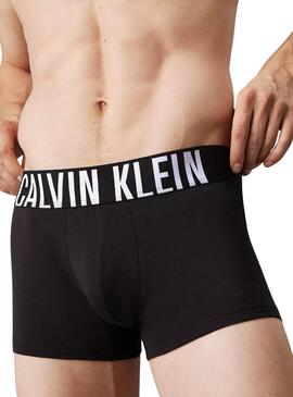 Pack 3 Calvin Klein Boxershorts mit schwarzem Kontrast-Logo für Herren.