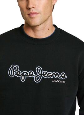 Sweatshirt Pepe Jeans Dorian schwarz für Herren
