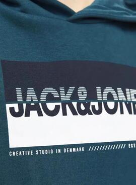 T-shirt Jack and Jones Nolan Türkis für jungen