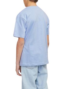 T-Shirt Jack and Jones Caleb in Blau für Jungen