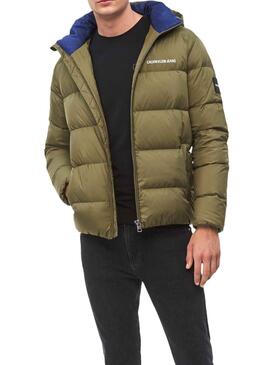 Daunenjacke Calvin Klein Hooded Grün Für Herren