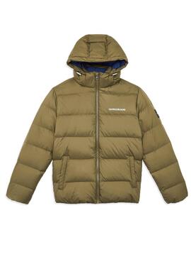 Daunenjacke Calvin Klein Hooded Grün Für Herren