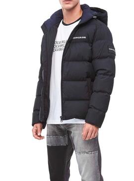 Daunenjacke Calvin Klein Hooded Black Für Herren