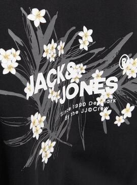 Jack and Jones Hawaii Hoodie in Schwarz für Herren.