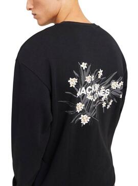 Jack and Jones Hawaii Hoodie in Schwarz für Herren.