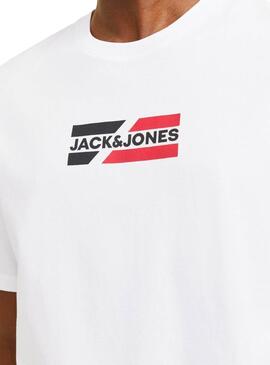 T-shirt Jack and Jones Corp weiß für Herren