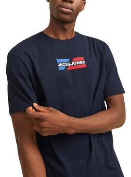 T-shirt Jack and Jones Corp in Marineblau für Herren.