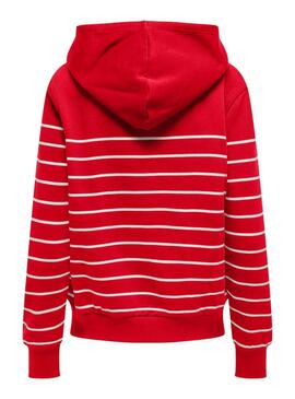 Sweatshirt Only Ladelle rot für Frauen.