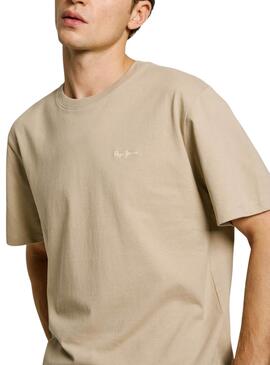 T-Shirt Pepe Jeans Connor beige für Männer