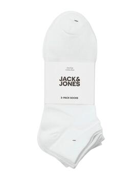 Pack Socken Jack and Jones Clouis weiß für Herren