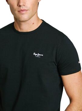 T-Shirt Pepe Jeans Original Basic schwarz für Herren.