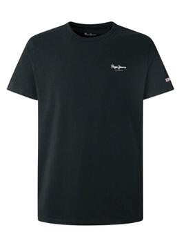 T-Shirt Pepe Jeans Original Basic schwarz für Herren.
