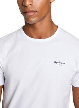 T-Shirt Pepe Jeans Original Basic weiß für Herren