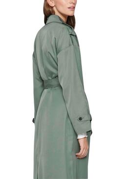 Grüner Trenchcoat Vila Viaddison für Damen.