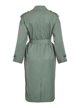 Grüner Trenchcoat Vila Viaddison für Damen.
