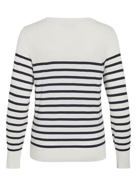 Vila Viwennie weiß und blau Jersey für Damen