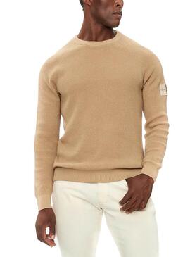 Pullover Calvin Klein Jeans Easy in Beige für herren
