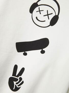 Sudadera Name It Barne weiß für Jungen